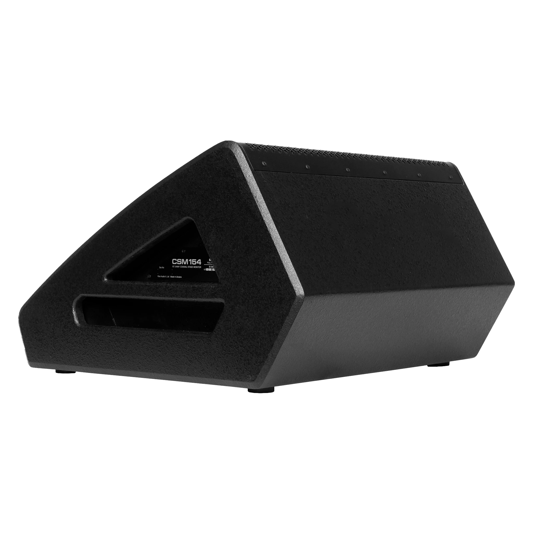 Monitor coaxial Park Audio CSM154 MKII en vista posterior de tres cuartos