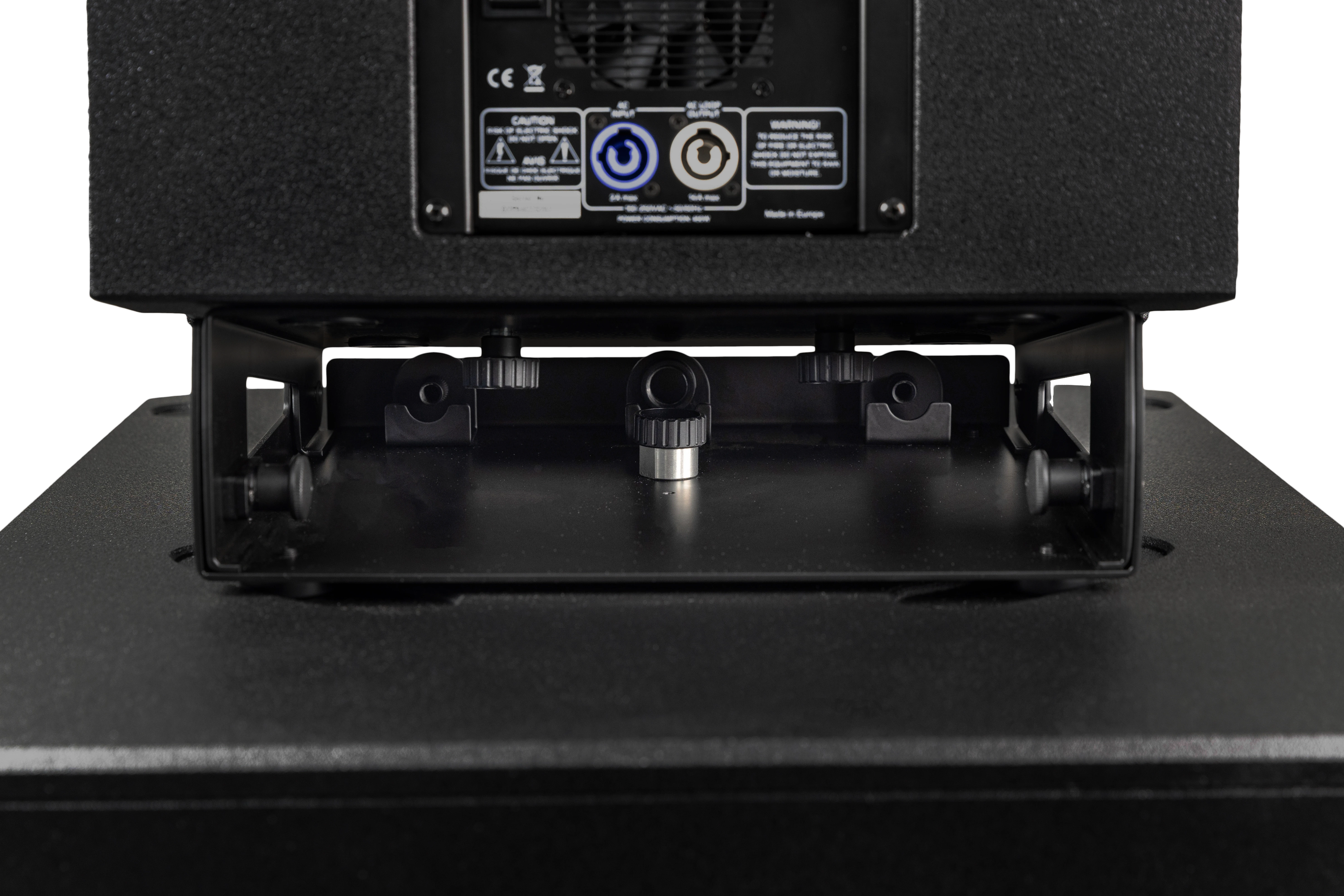 Detalle de conexión de la plataforma ground stack D2-TP
