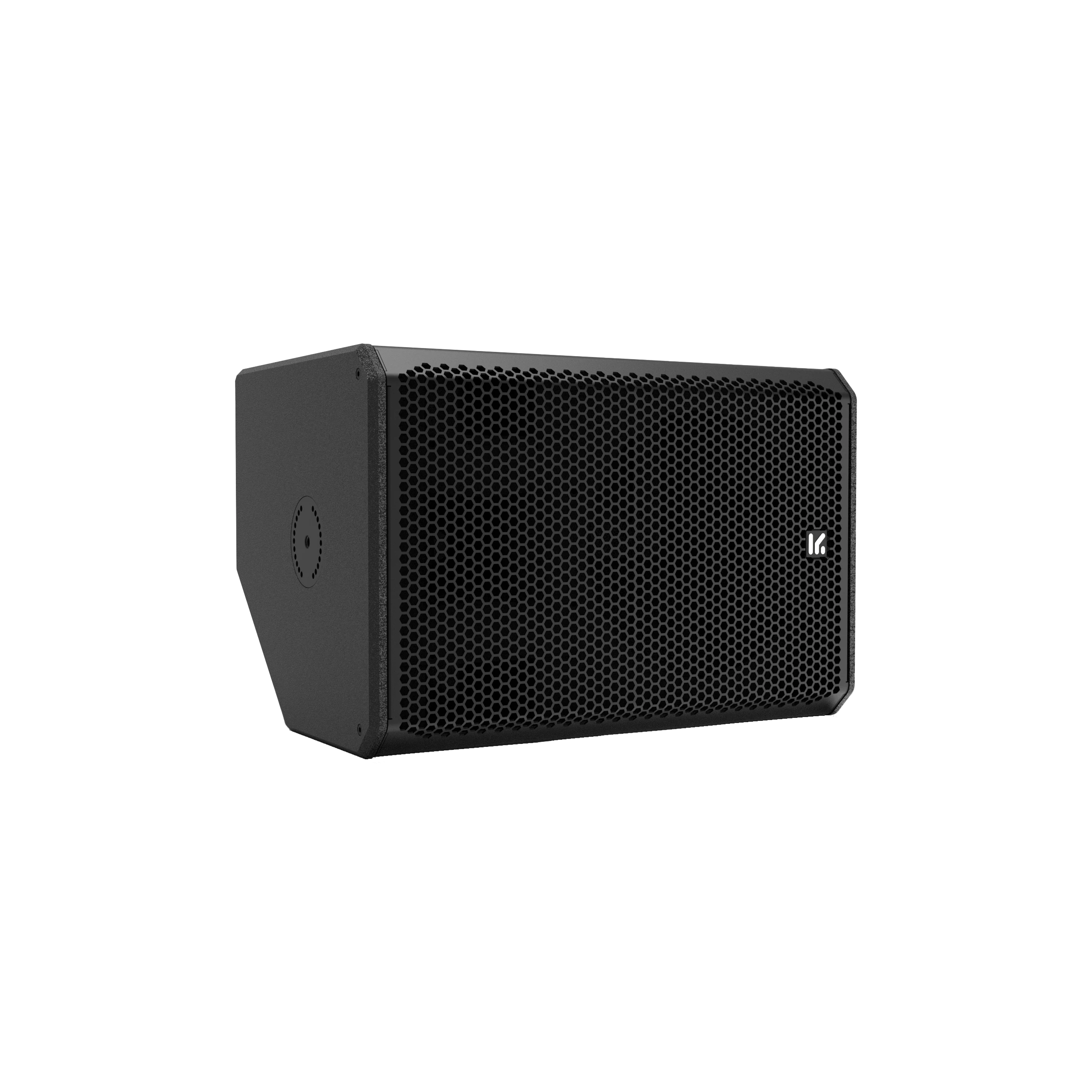 Altavoz NT10 en posición horizontal, vista frontal en tres cuartos