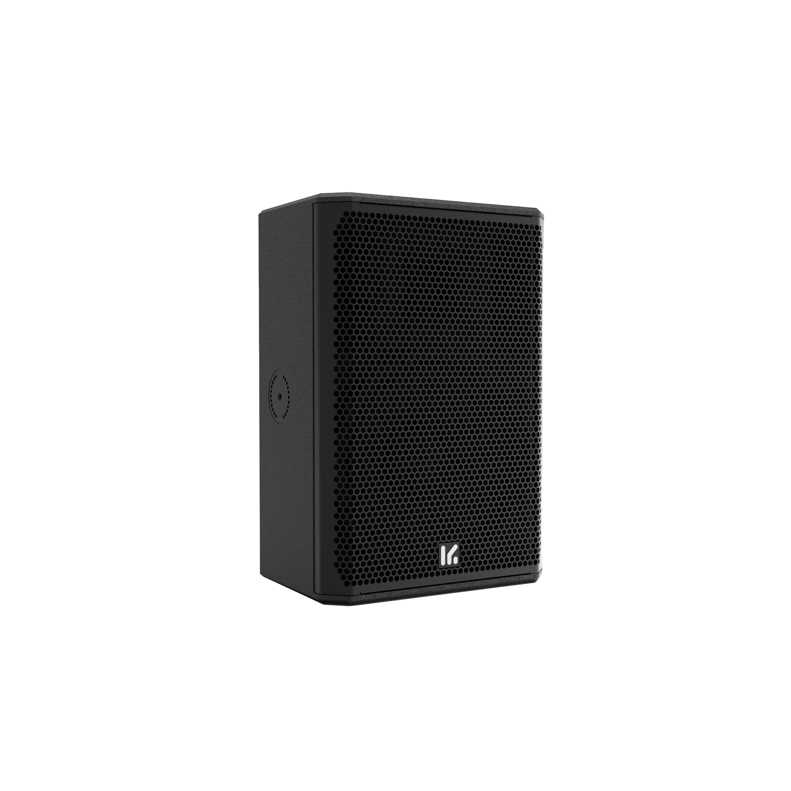 Altavoz NT12 en posición vertical, vista frontal en tres cuartos