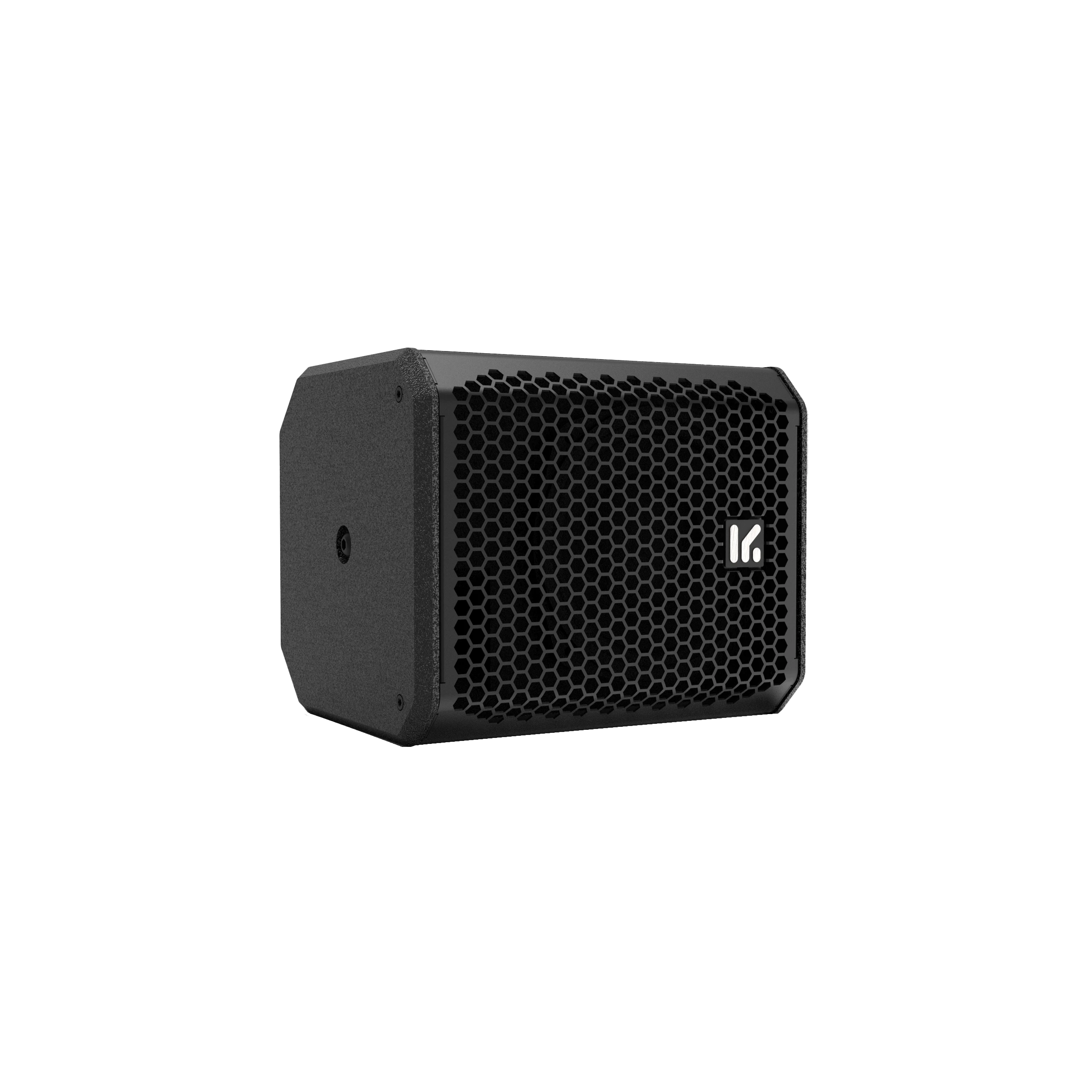 Altavoz NT5 en posición horizontal, vista frontal en tres cuartos