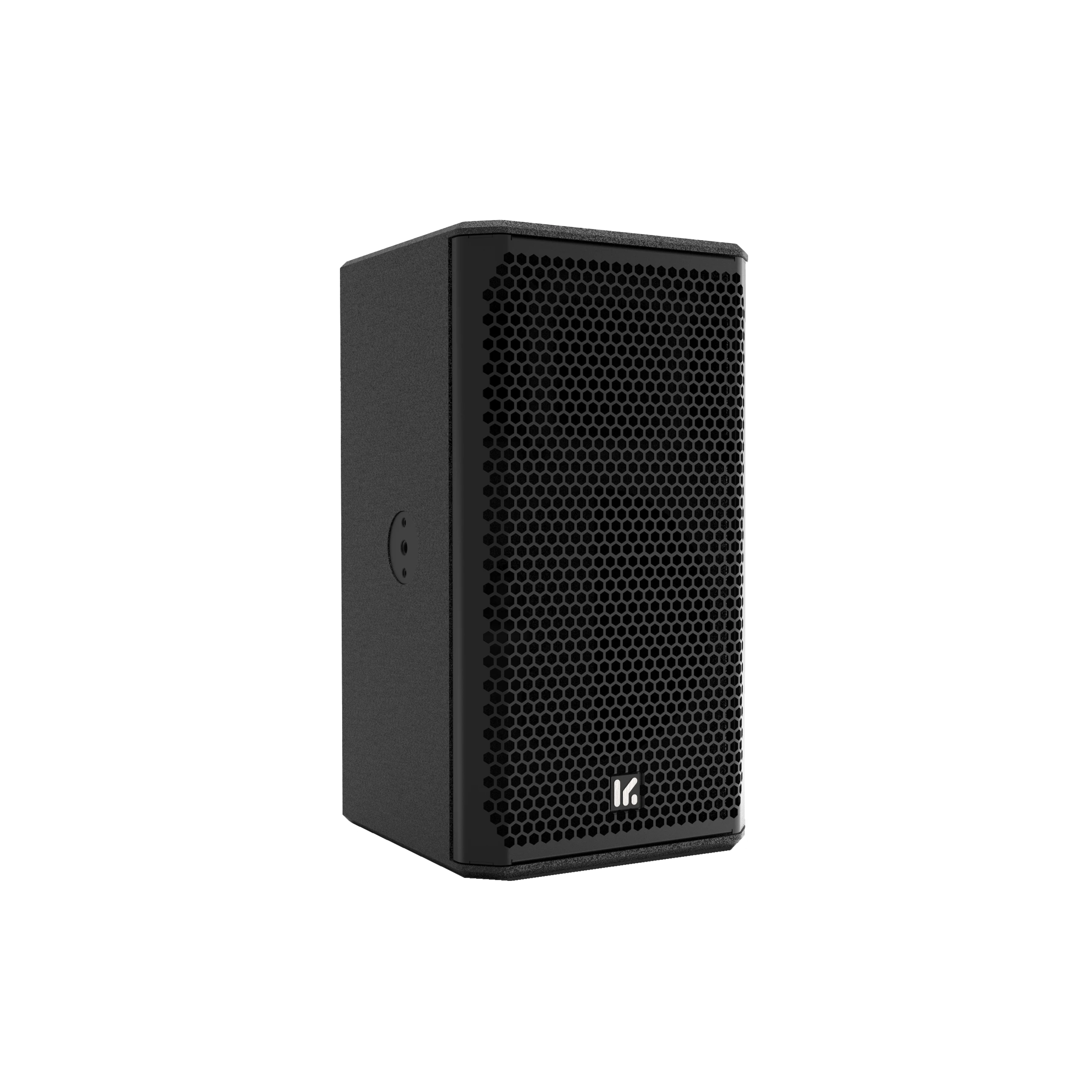 Altavoz NT8 en posición vertical, vista frontal en tres cuartos