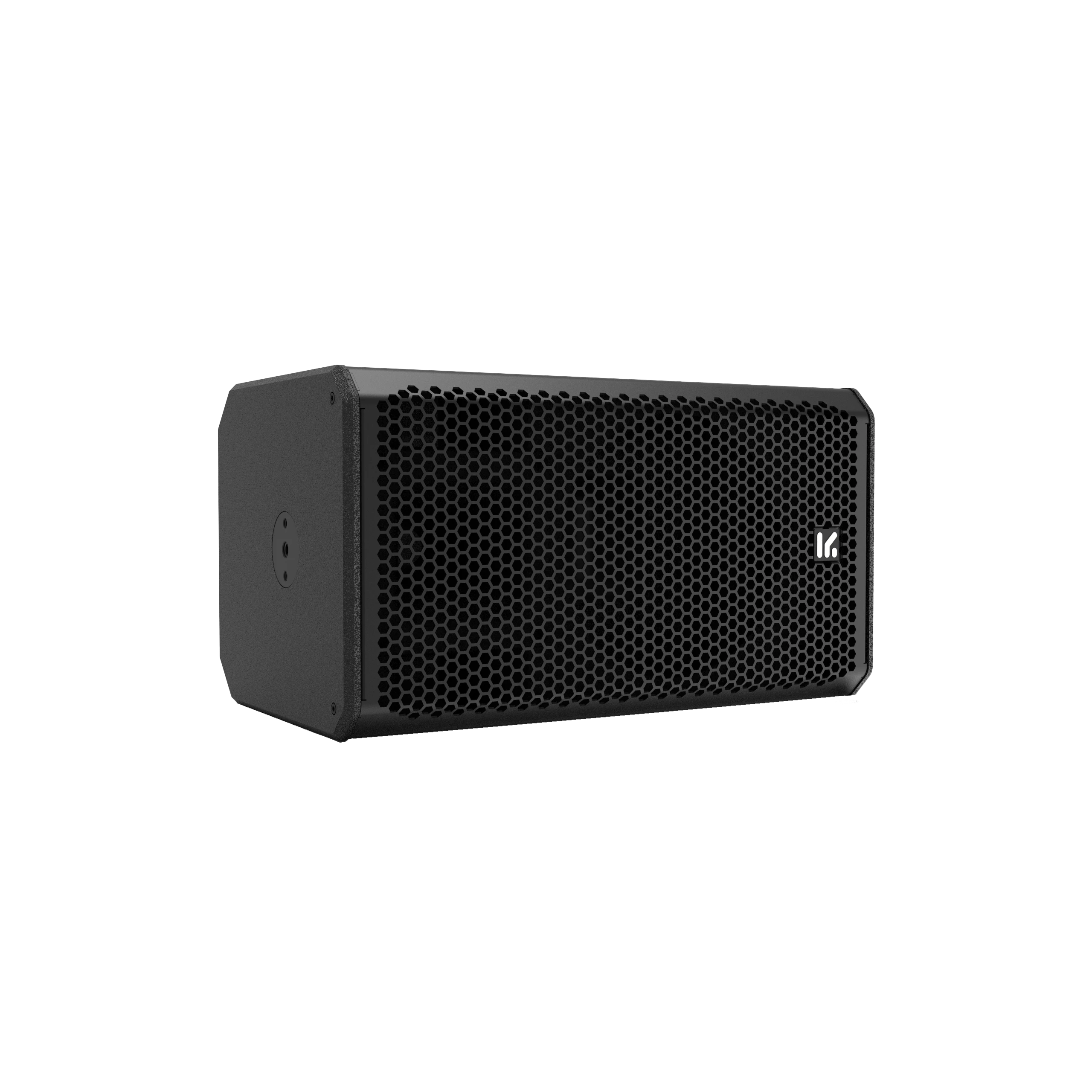 Altavoz NT8 en posición horizontal, vista frontal en tres cuartos