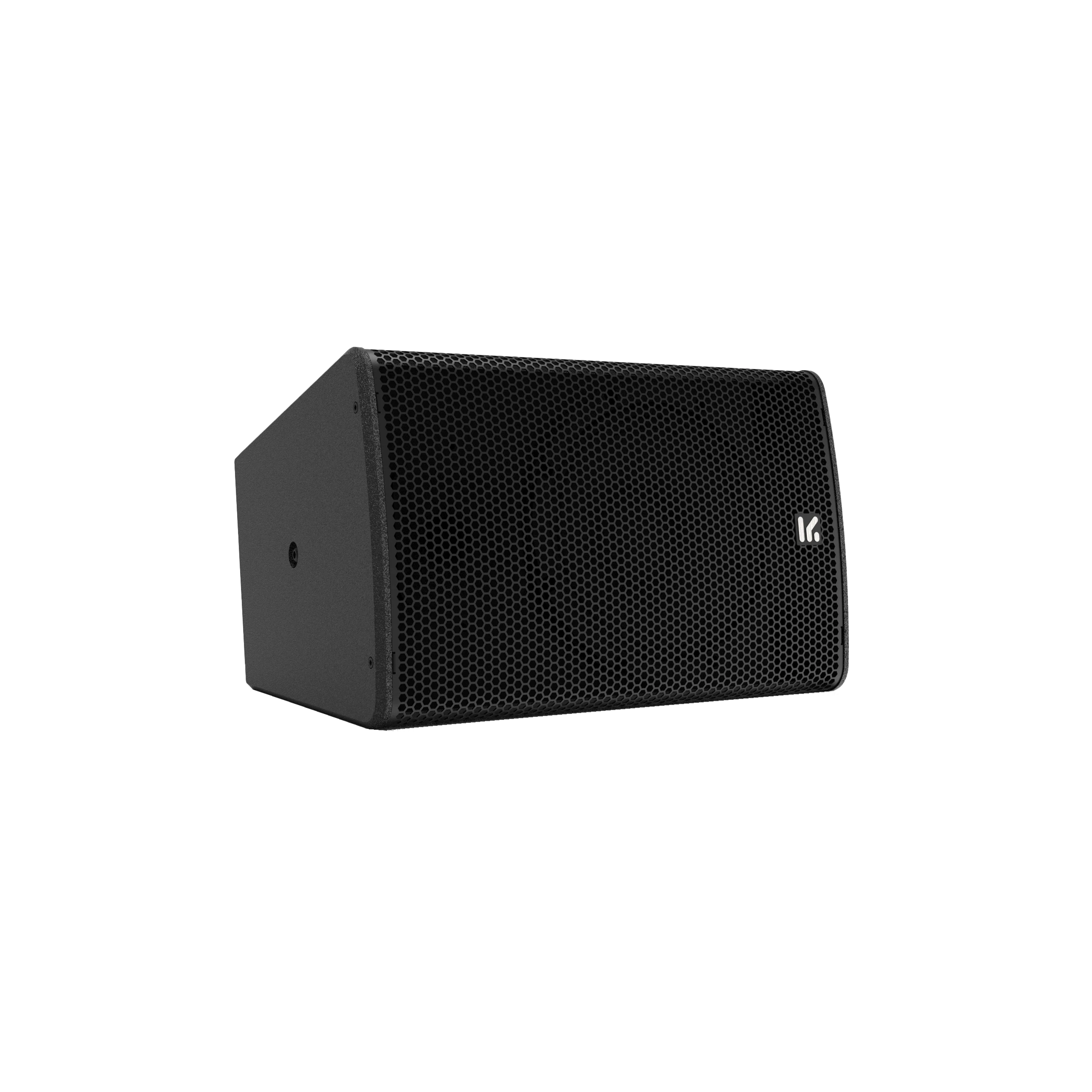 Altavoz Park Audio QX8 en posición horizontal, vista frontal de tres cuartos